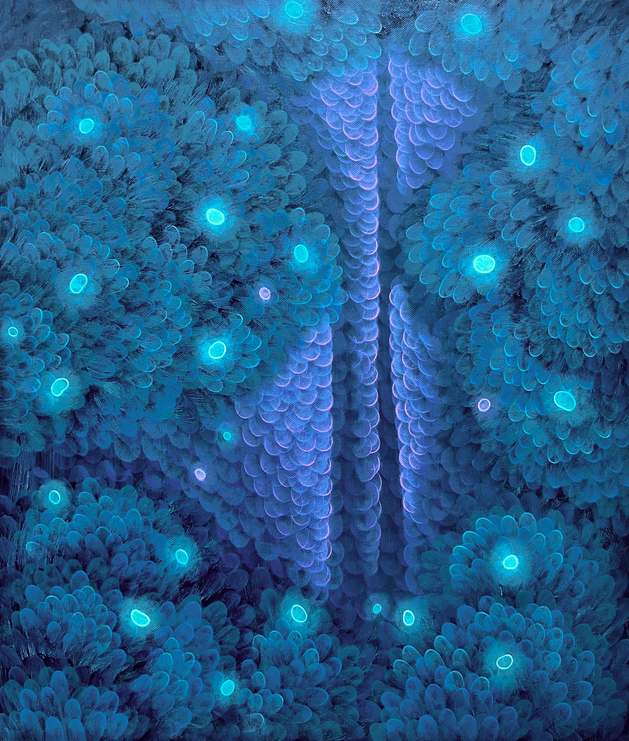 선 하나가 숲이 될 때: 윤겸의 반복과 몰입