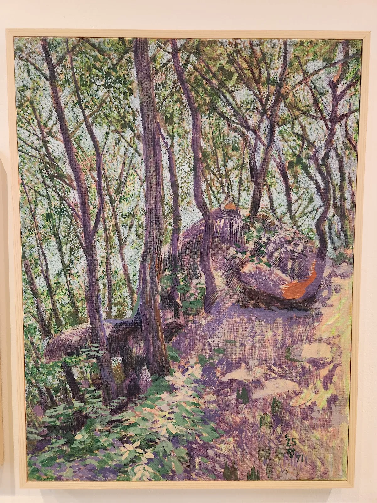 민정기, 〈속리산 돌거북〉, 2025, 캔버스에 유채, 60.6x45.5cm