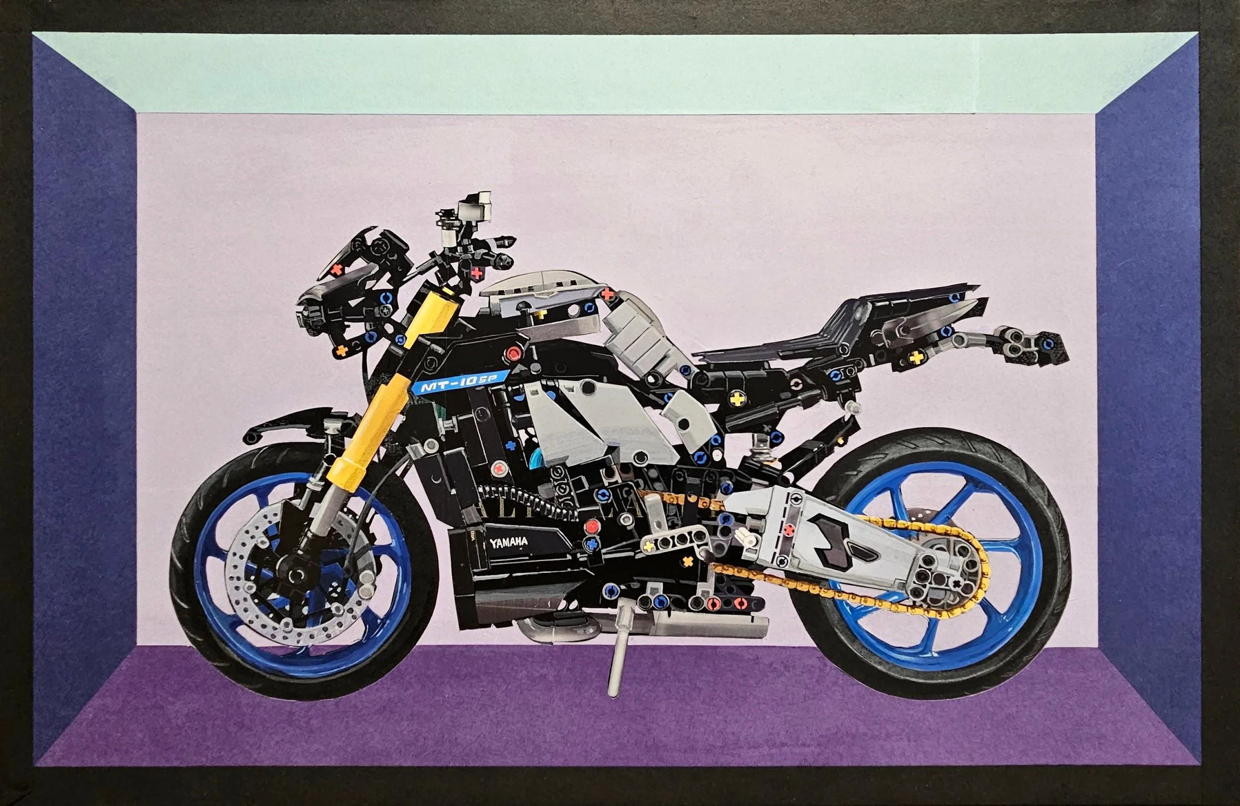 신연진, 〈wishlist〉, 2025, Mixed media on canvas (magazine, Korean paper), 60.6x40.9cm