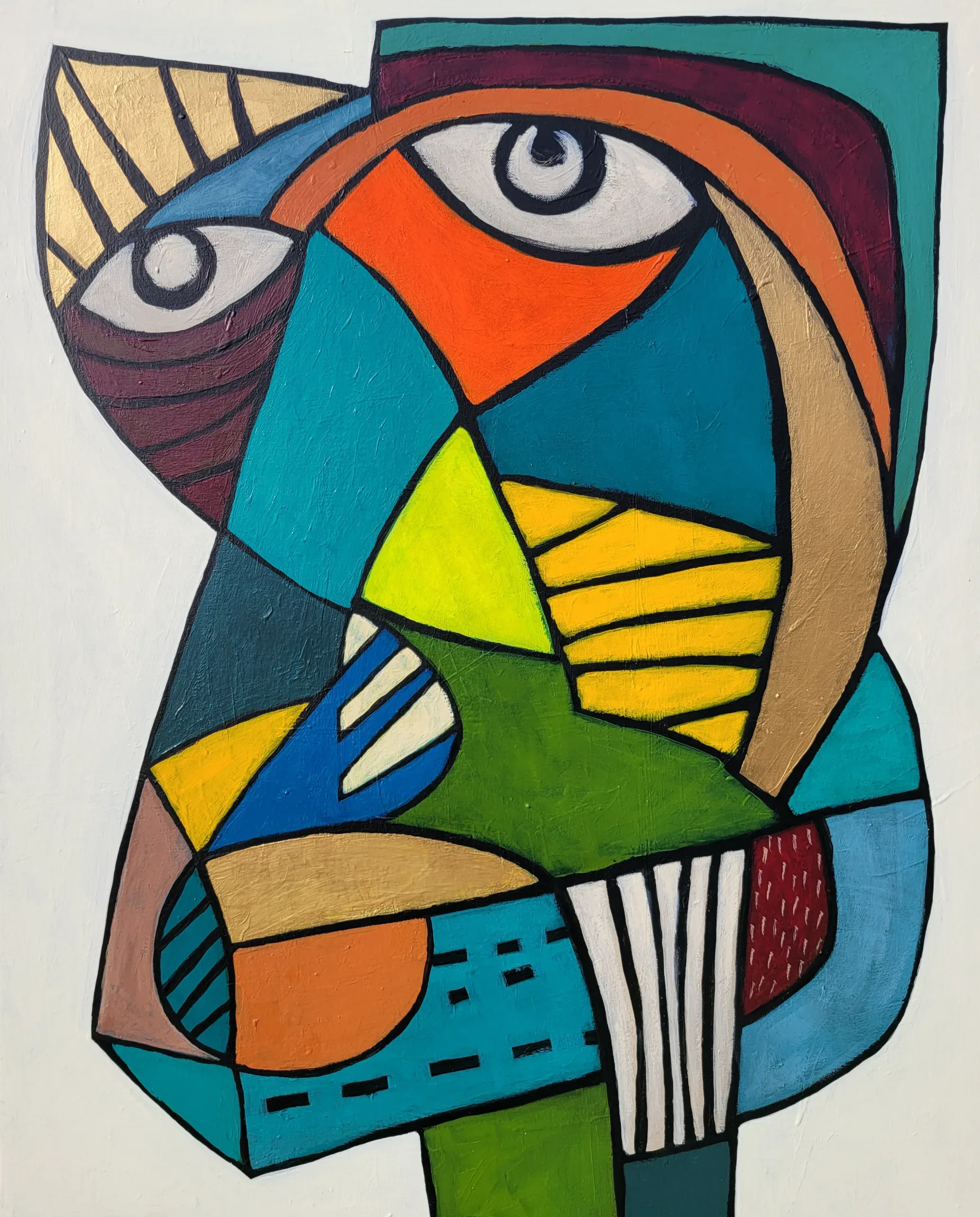 남진현, 〈인간조건〉, 2025, Acrylic on canvas, 90x72cm