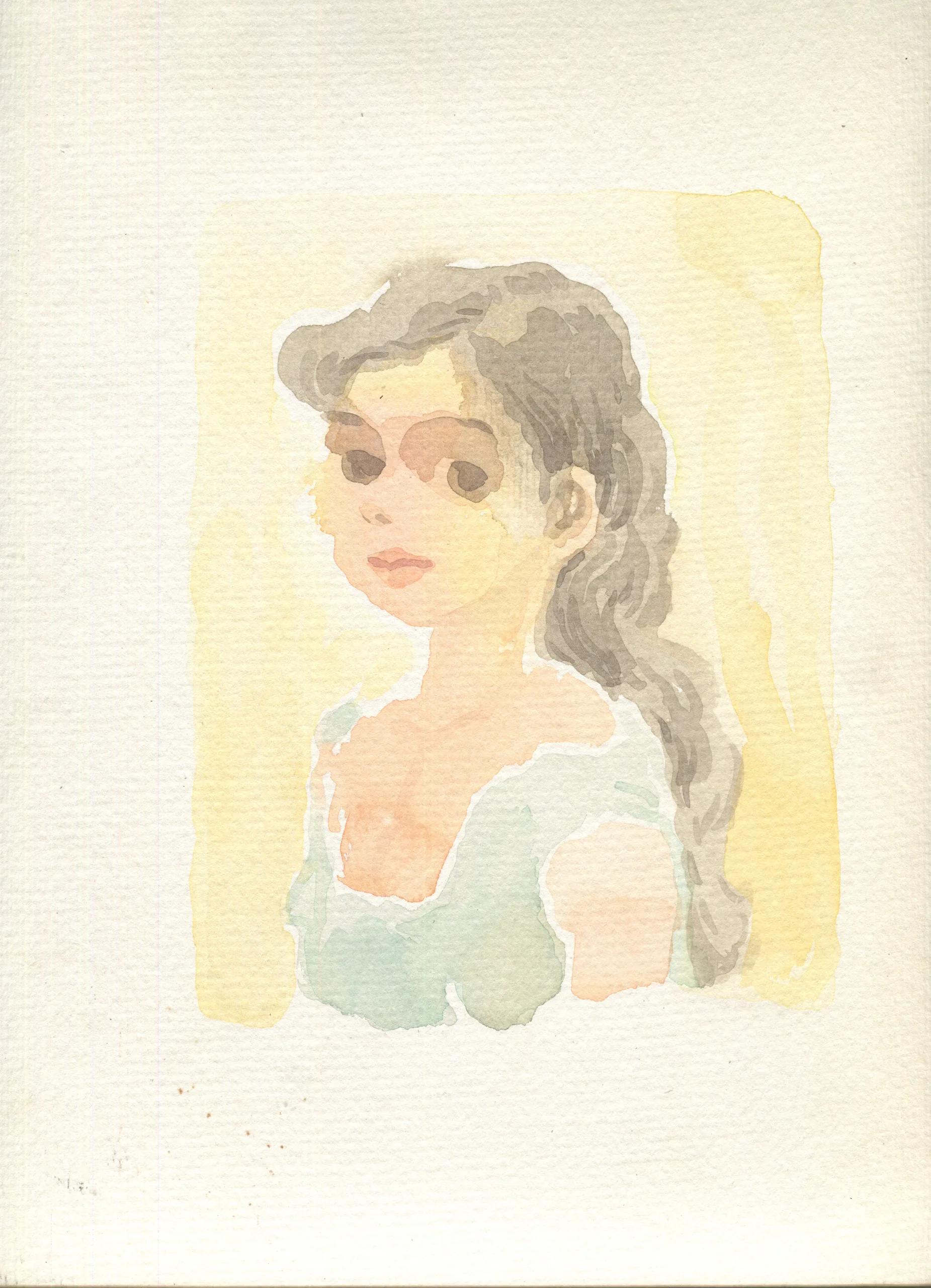 박재동, 〈소녀〉, 21x30cm, ₩3,000,000