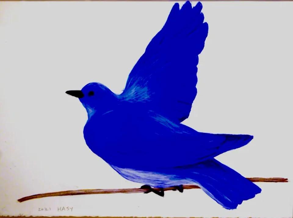 Hope 013, Wax pastel on paper - 하선영