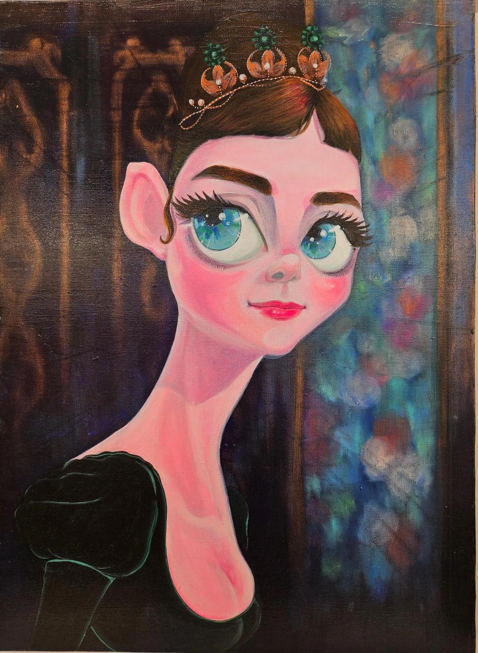 프린세스 오드리, Acrylic on canvas - 백금아