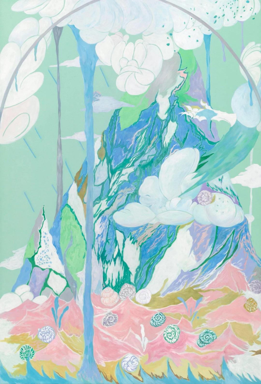 리호, 〈머물고 싶은 순간〉, 장지에 연필·분채, 72.7x50.0cm — 대안 공간이 발굴하는 신진 한국화의 결