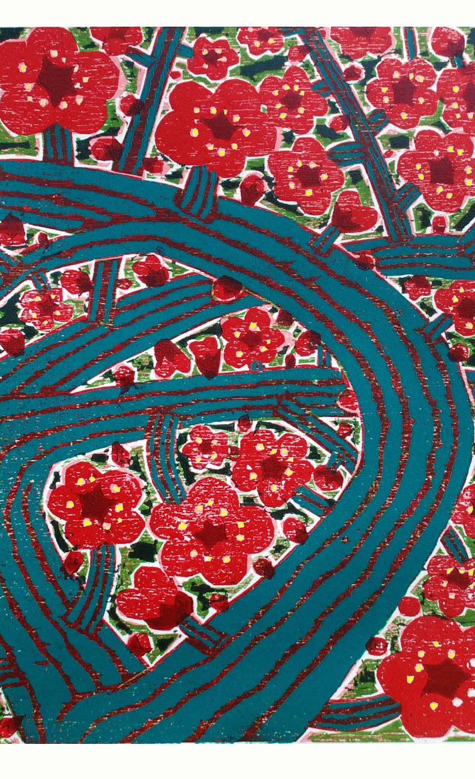 붉은 봄 매화 - 이윤엽