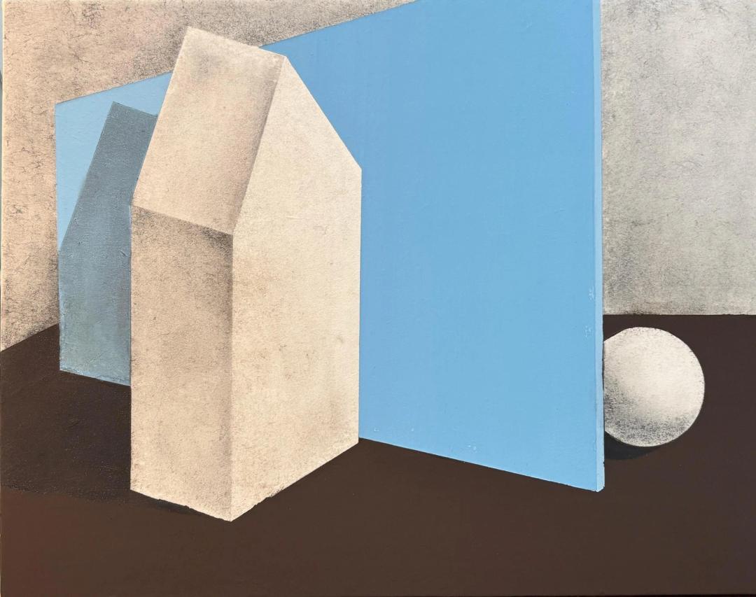 정서온, 〈마음의 형태 #2〉, 장지에 흑연가루·안료, 32x40cm, ₩600,000