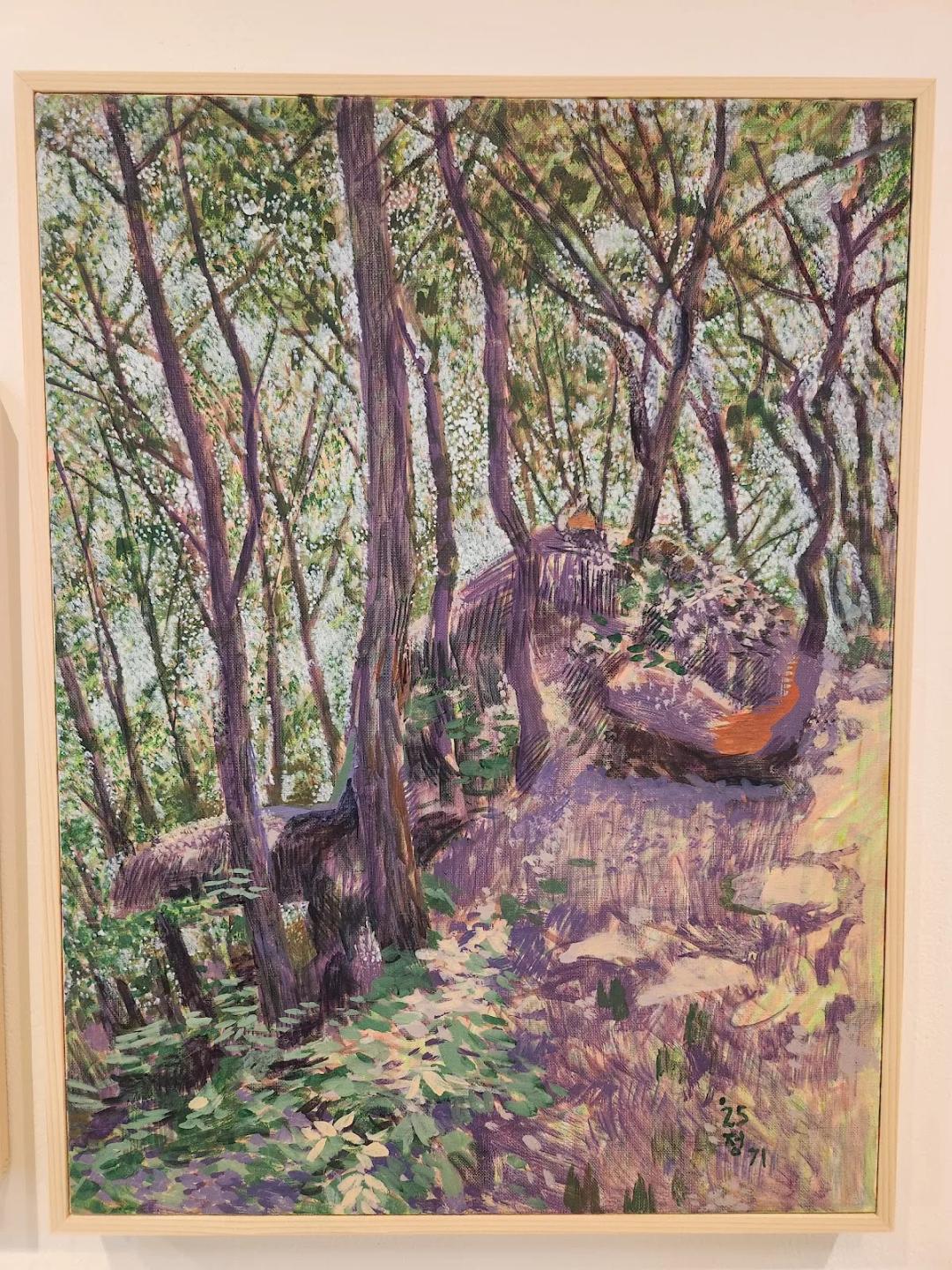 민정기, 〈속리산 돌거북〉, 2025, 캔버스에 유채, 60.6x45.5cm