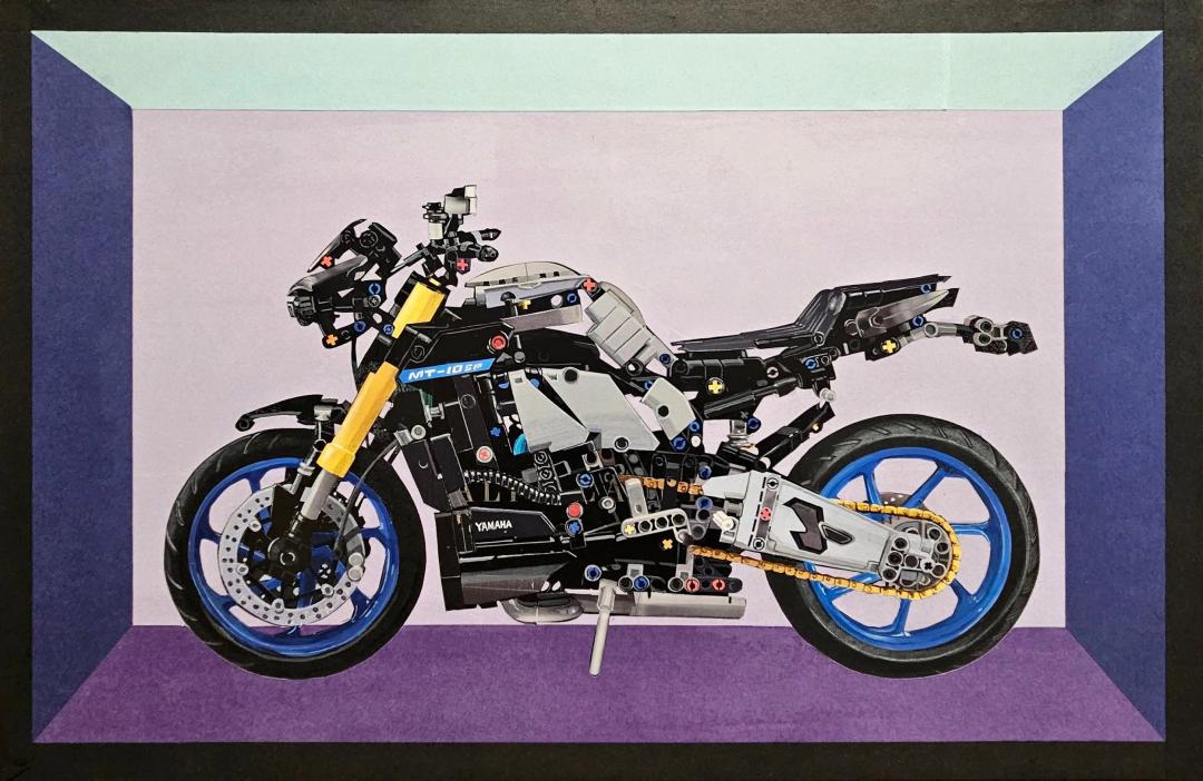 Sin Yeonjin, wishlist, 2025, mixed media on canvas (magazine, Korean paper), 60.6×40.9 cm