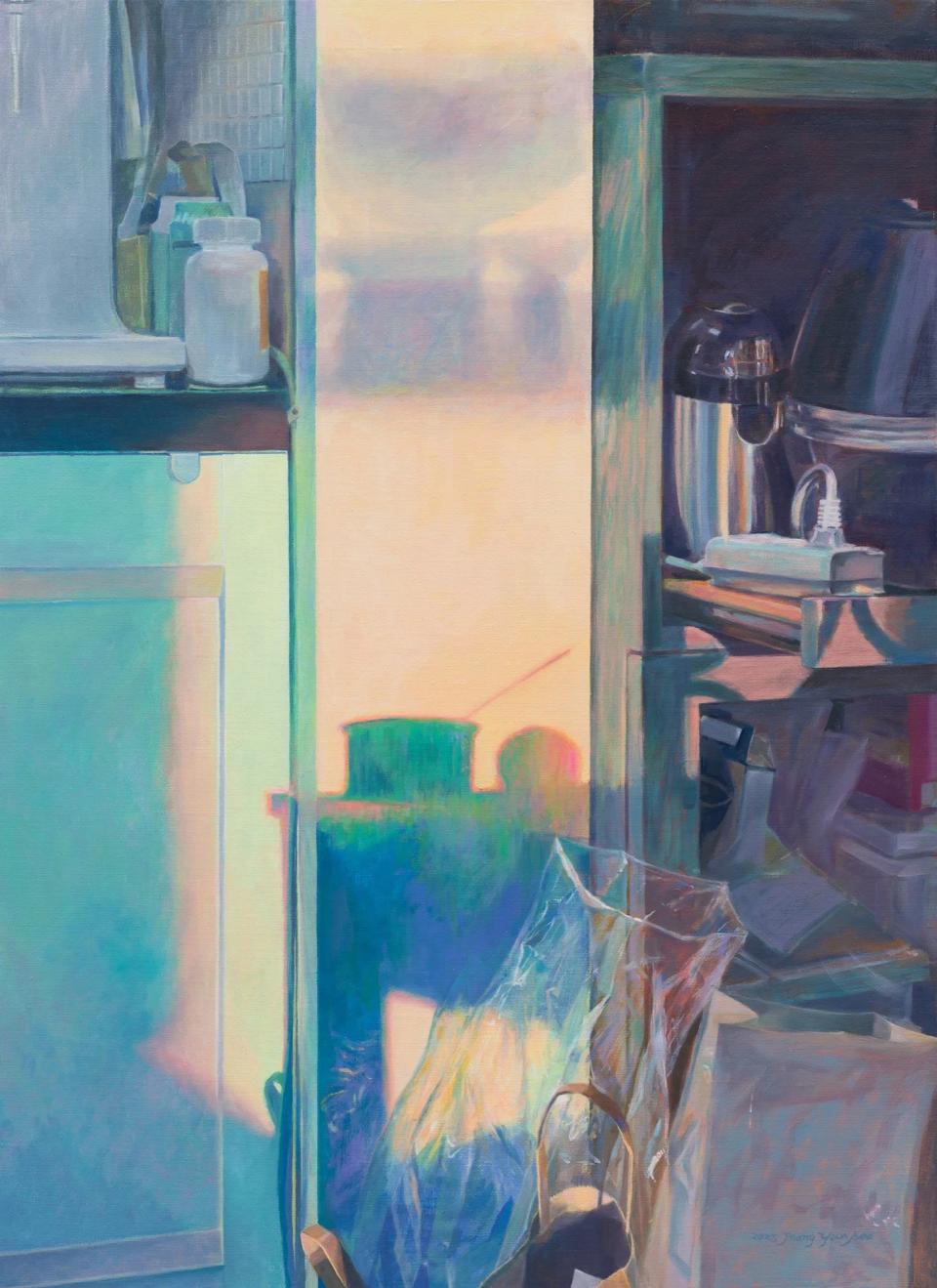 빛이 지나간 자리3 pm7h1m, Oil on canvas - 정연수