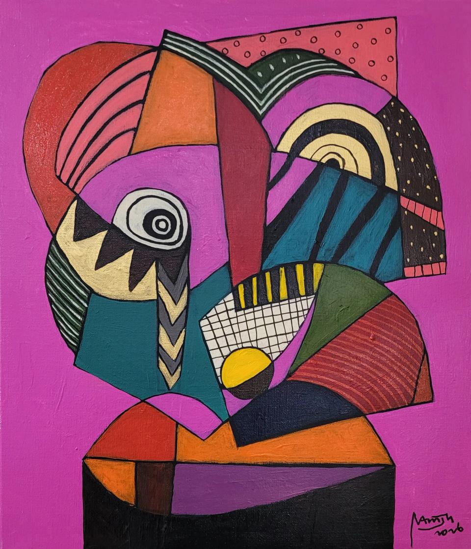 인생, 그 푸르른 꿈에 대하여, acrylic on canvas - 남진현