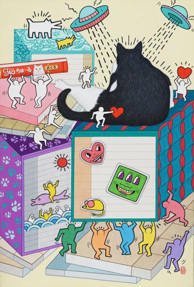 Chaekgeori x Keith Haring - Lee Munhyeong