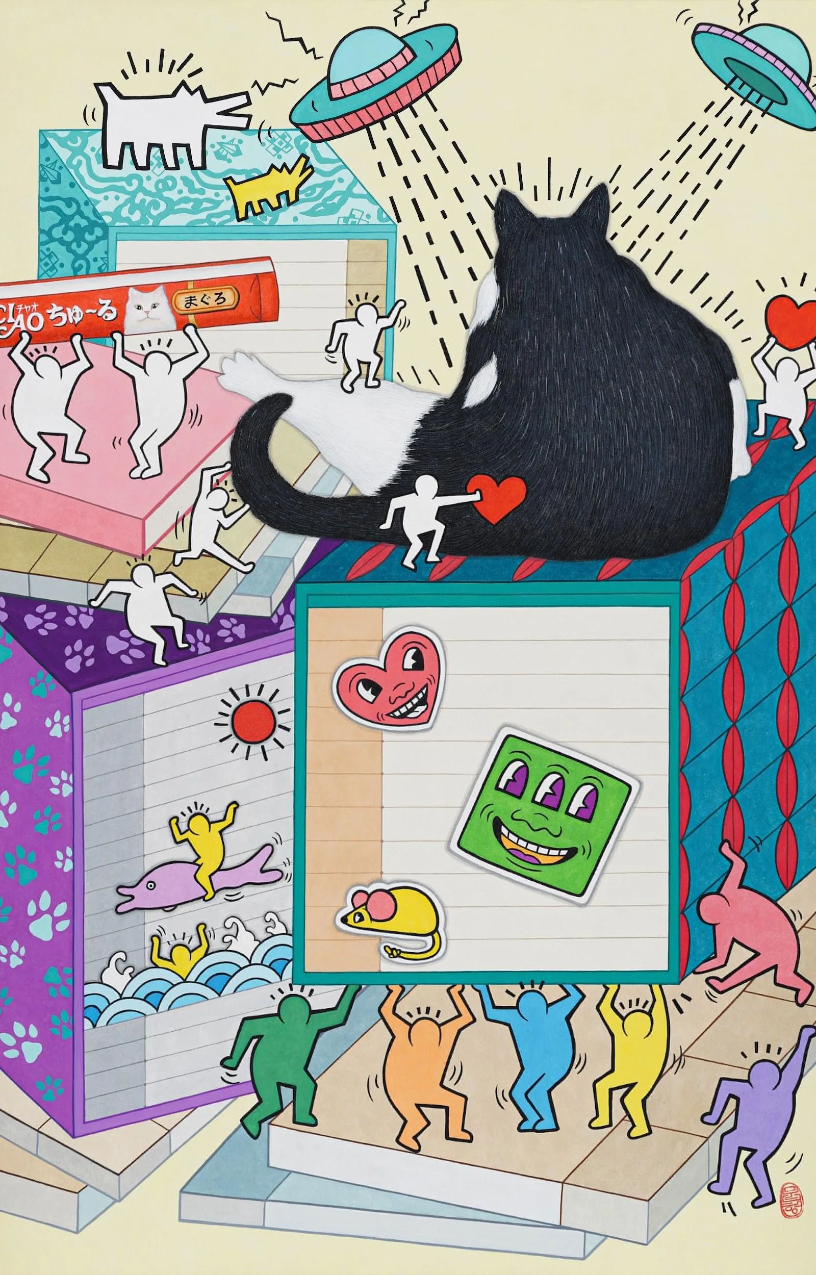 책거리x키스해링 - 이문형