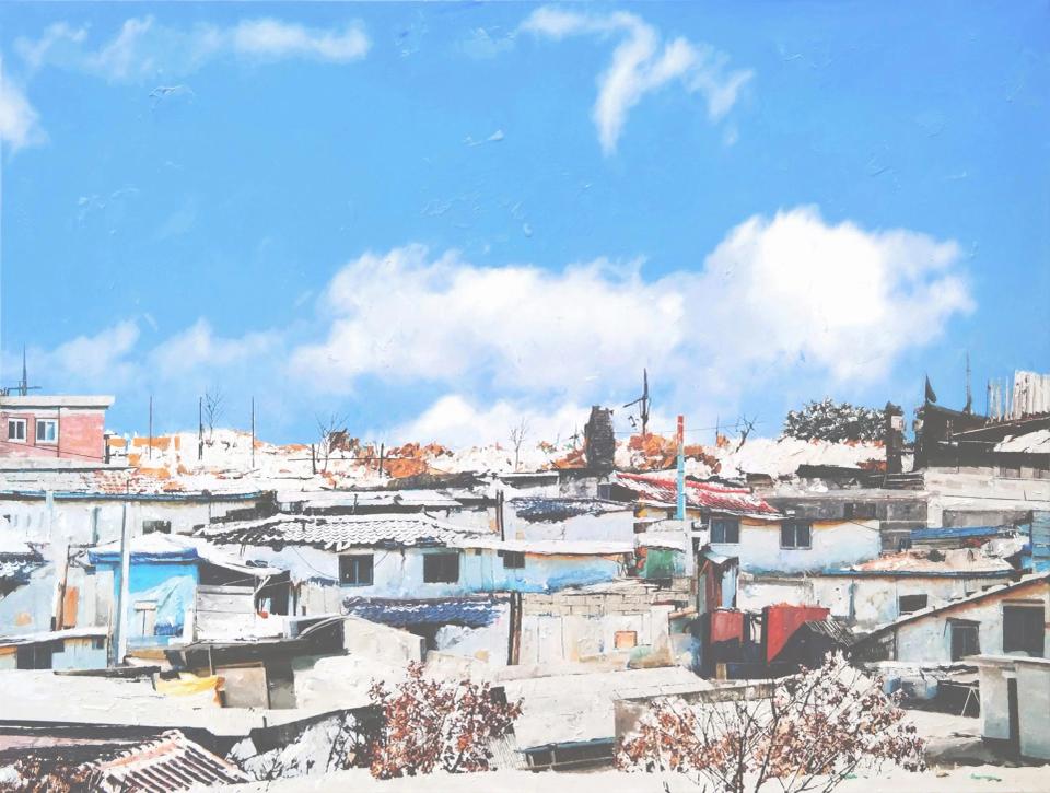 바람과 빛-62, 캔버스에 유화 - 김규학