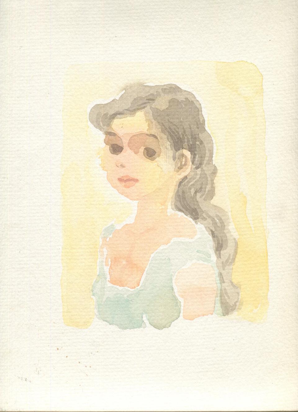 소녀, 수채화 - 박재동