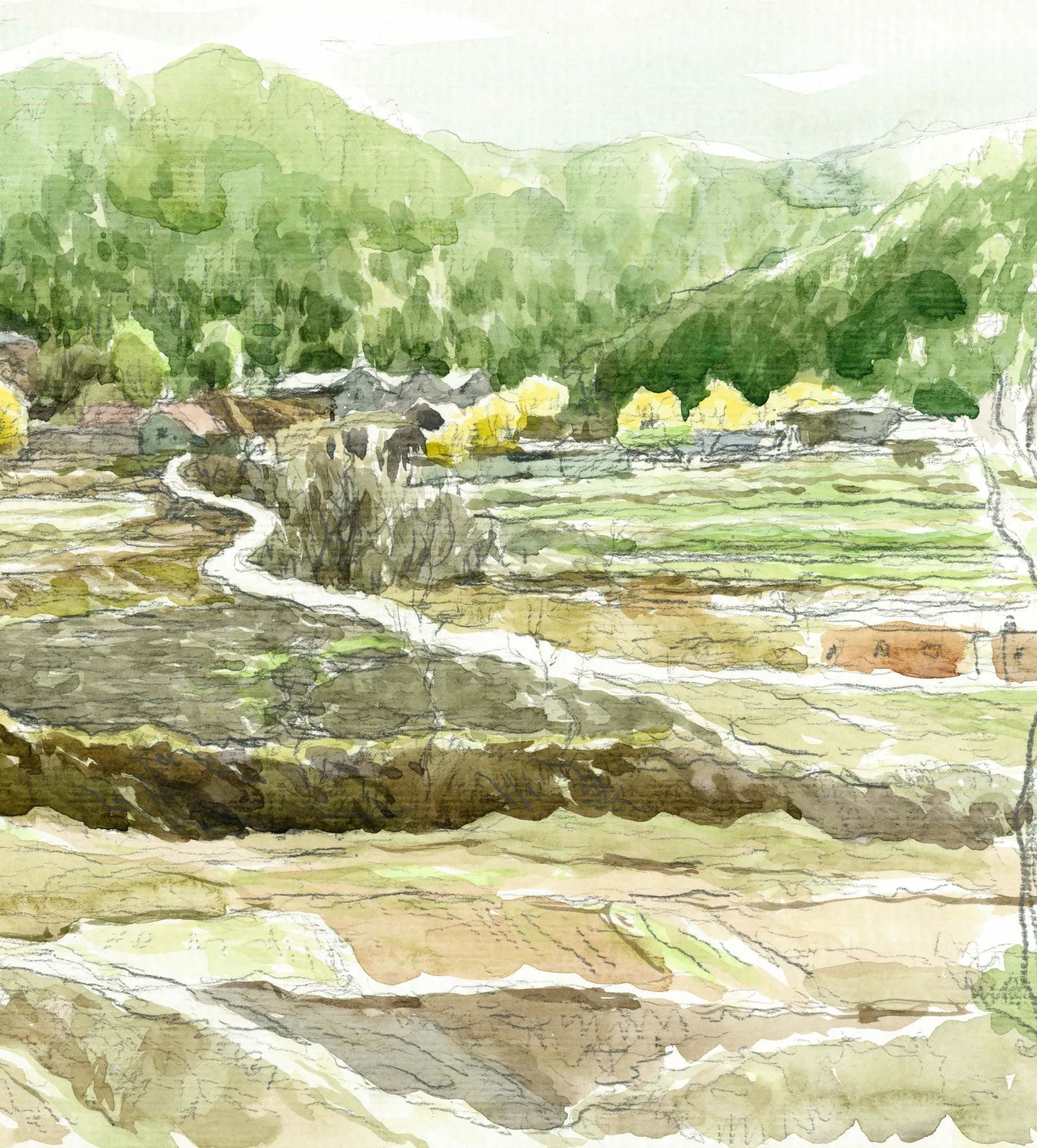 고향 마을 풍경 - 박재동