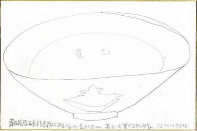 청자진사채당초문대접 - 박생광