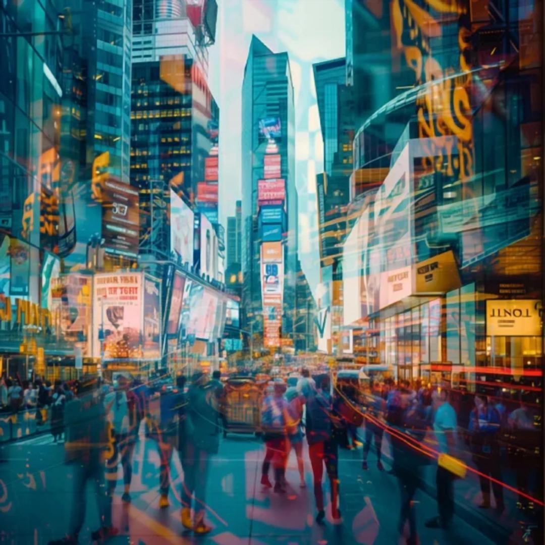 Park Jihye, The Crossing of Memory, Speed, Information, 2025, Digital print, 60x60cm