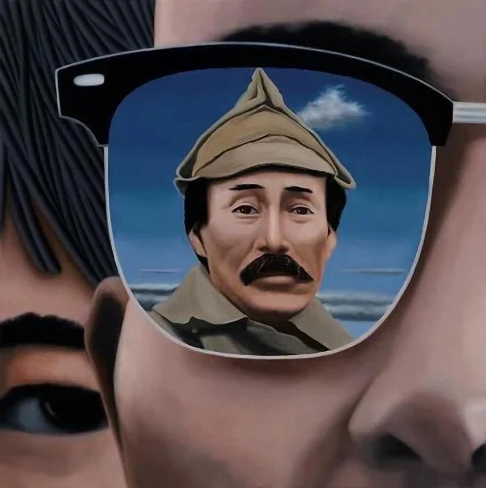 face #02-홍범도, Oil on canvas - 최윤정