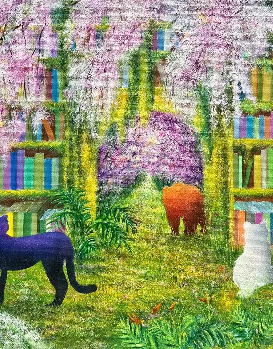 책장 사이의 세계-봄 - 천지수